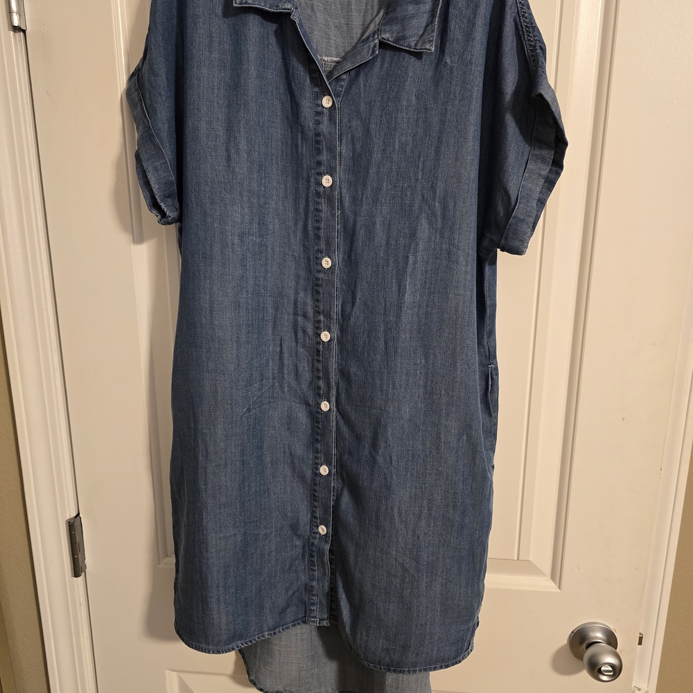 ✨️Denim Button-Up Shirt Dress Size S - EUC✨️